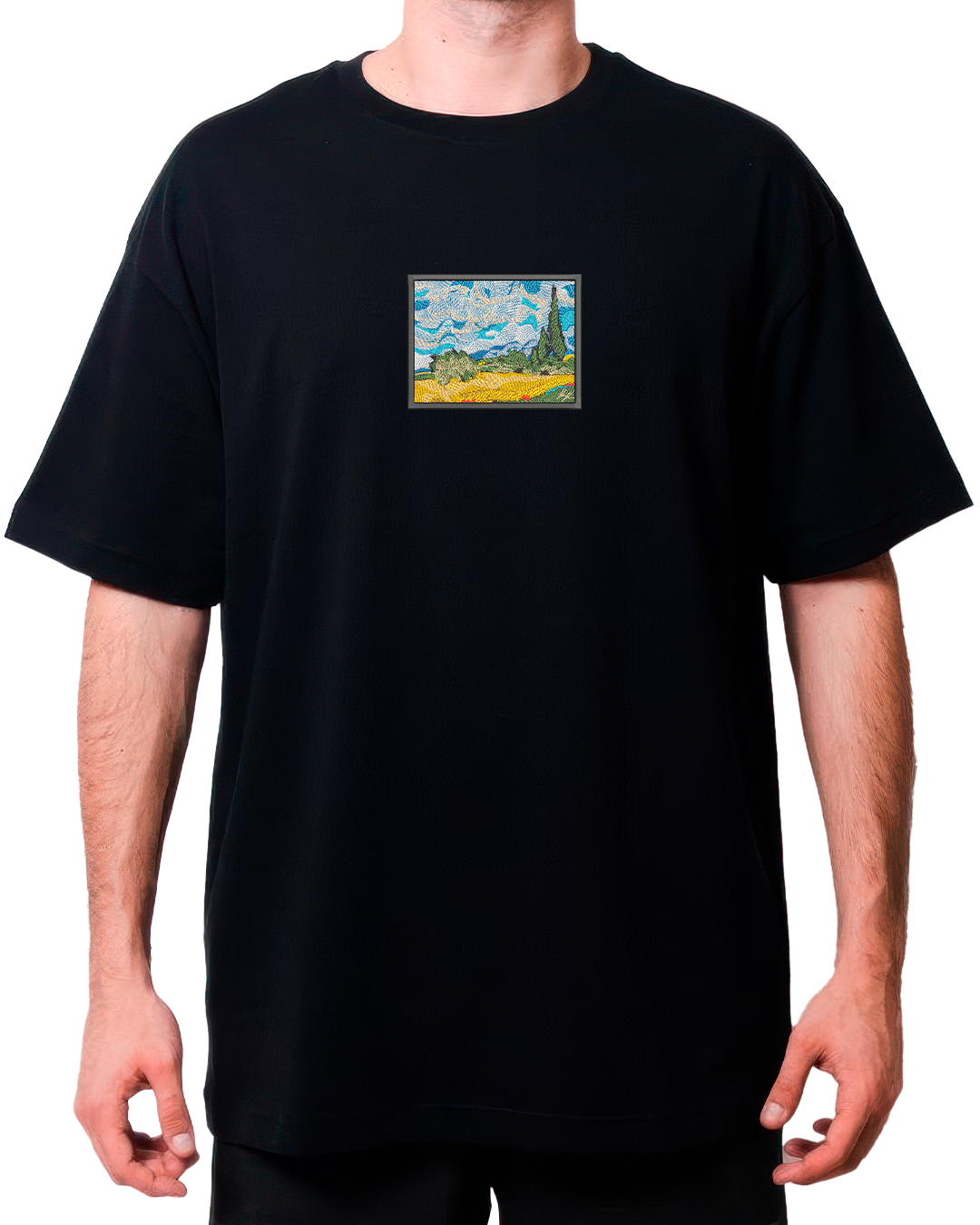 CAMPO DE TRIGO CON CIPRESES