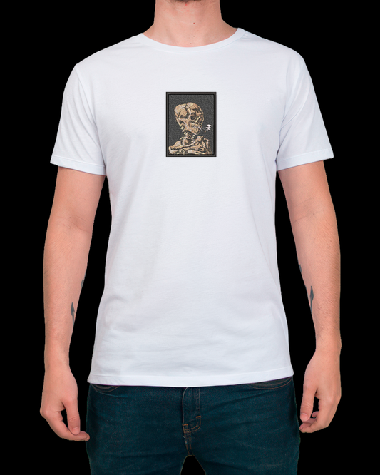 SKELETON HEAD WITH CIGAR