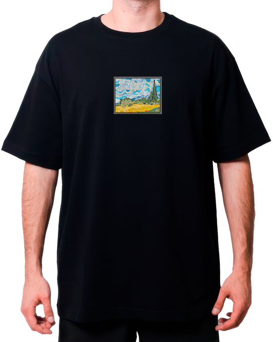 CAMPO DE TRIGO CON CIPRESES